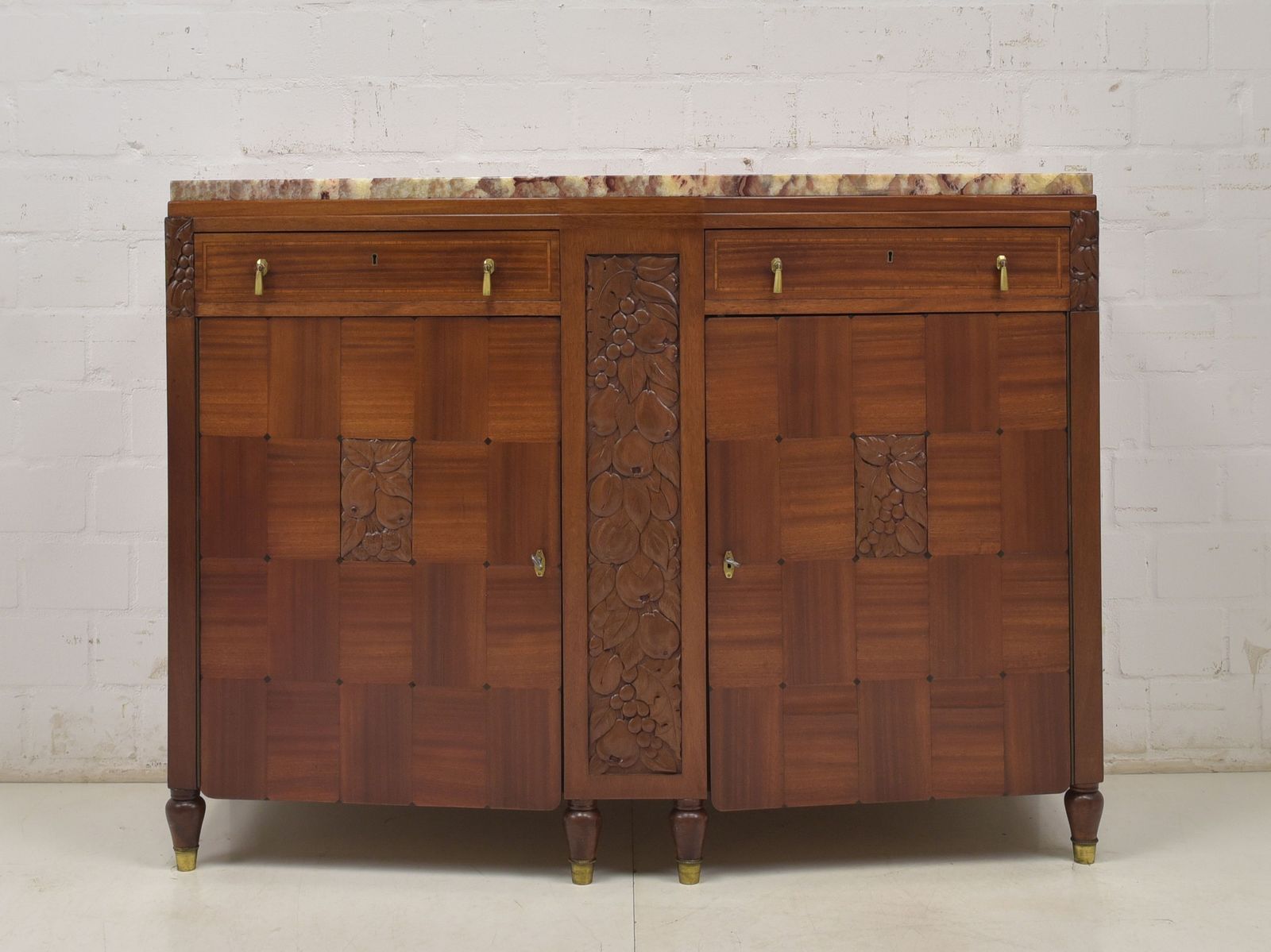 photo vintage Antique! Restored Art Deco 1925 Mahogany Dresser Sideboard Dining Room