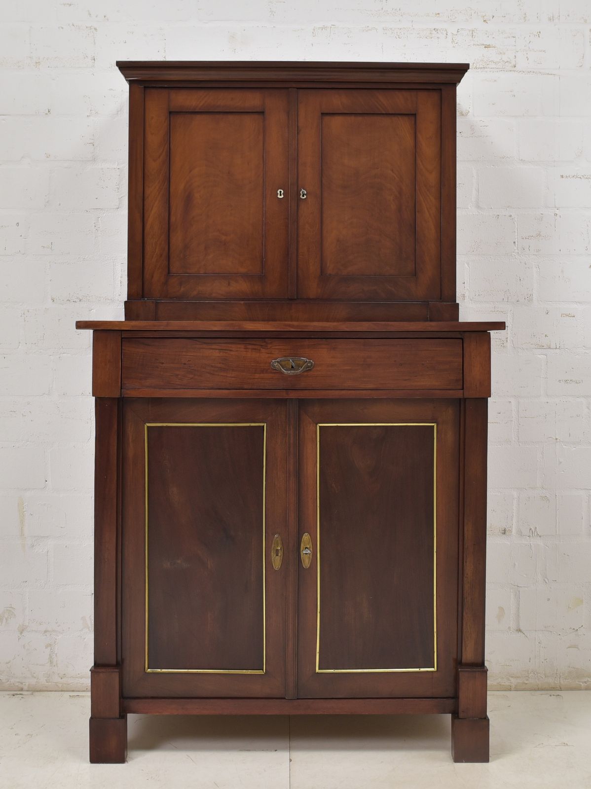 Antique! Small Cabinet Restored Mahogany Chest Of Drawers Vertiko Narrow photo furniture