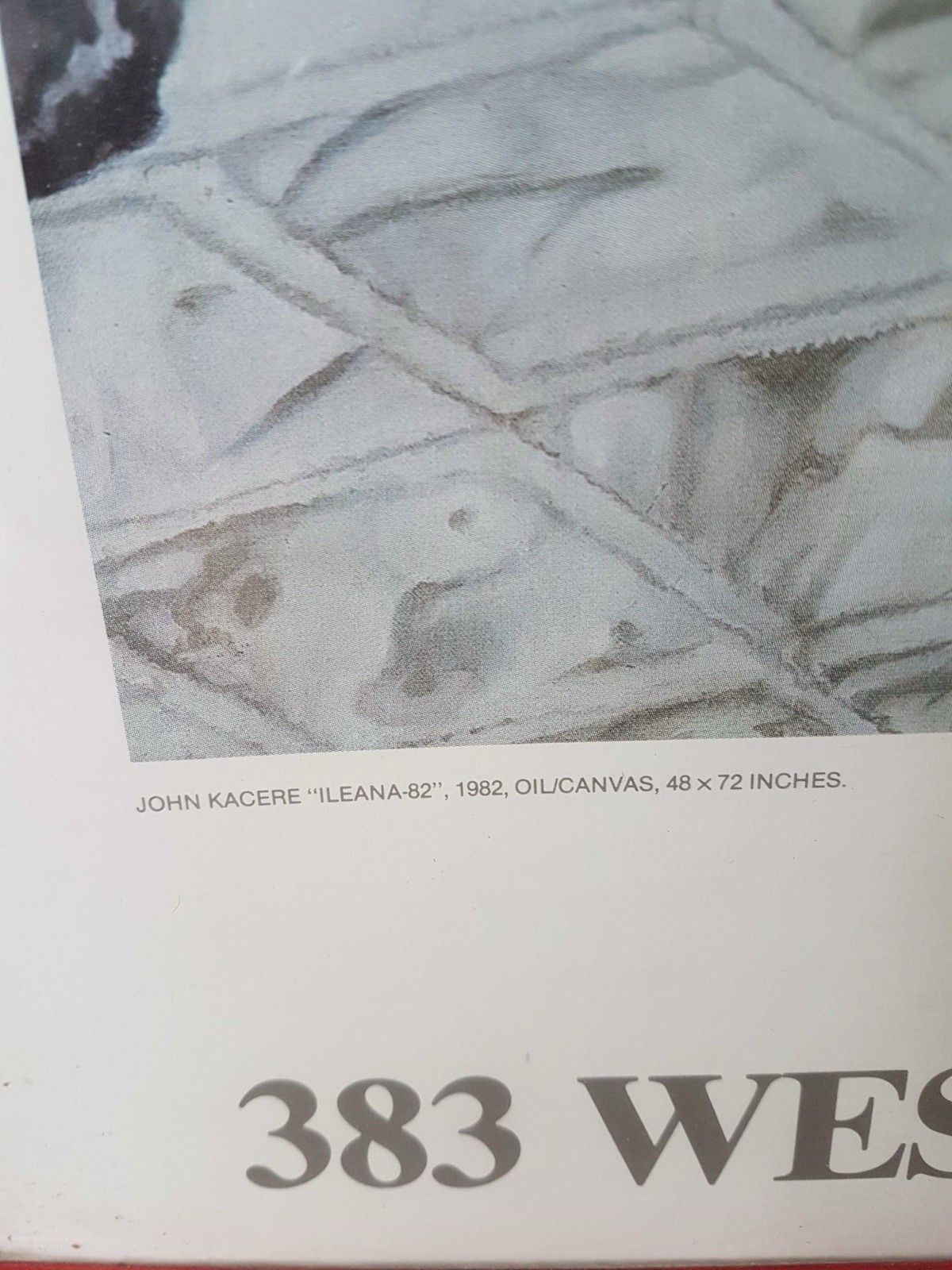 Vtg Late Mid Century 80s John Kacere Ileana 82 Framed Exhibition Poster R869 photo buy