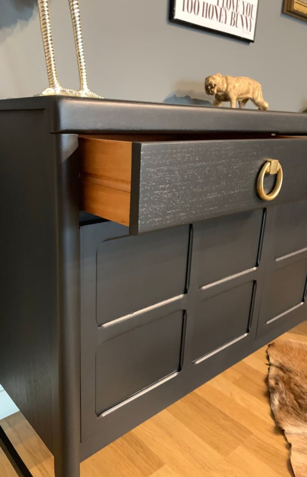An All Black Nathan Sideboard photo for sale