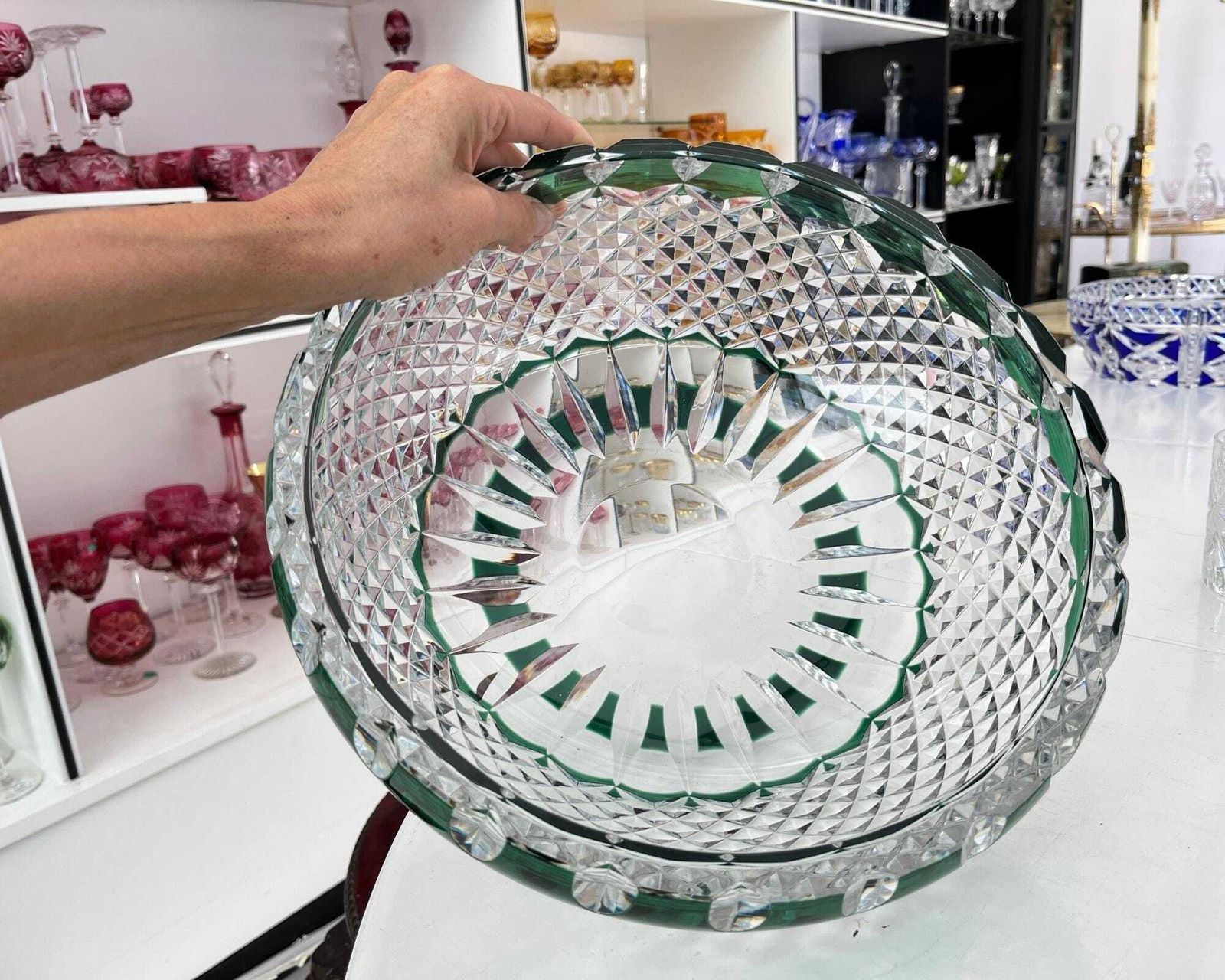 Val Saint Lambert Schaal | Xxl Tafelstuk | 5 Kilo! photo Woonaccessoires