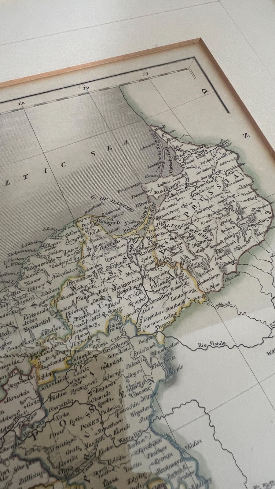 1850s Map Of Prussia By J. Archer photo 119.0