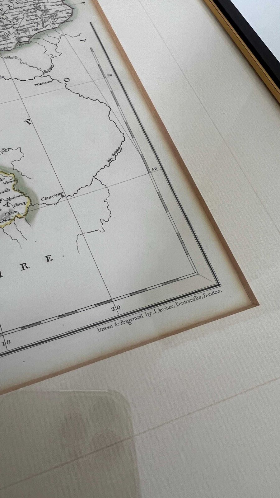 1850s Map Of Prussia By J. Archer photo buy