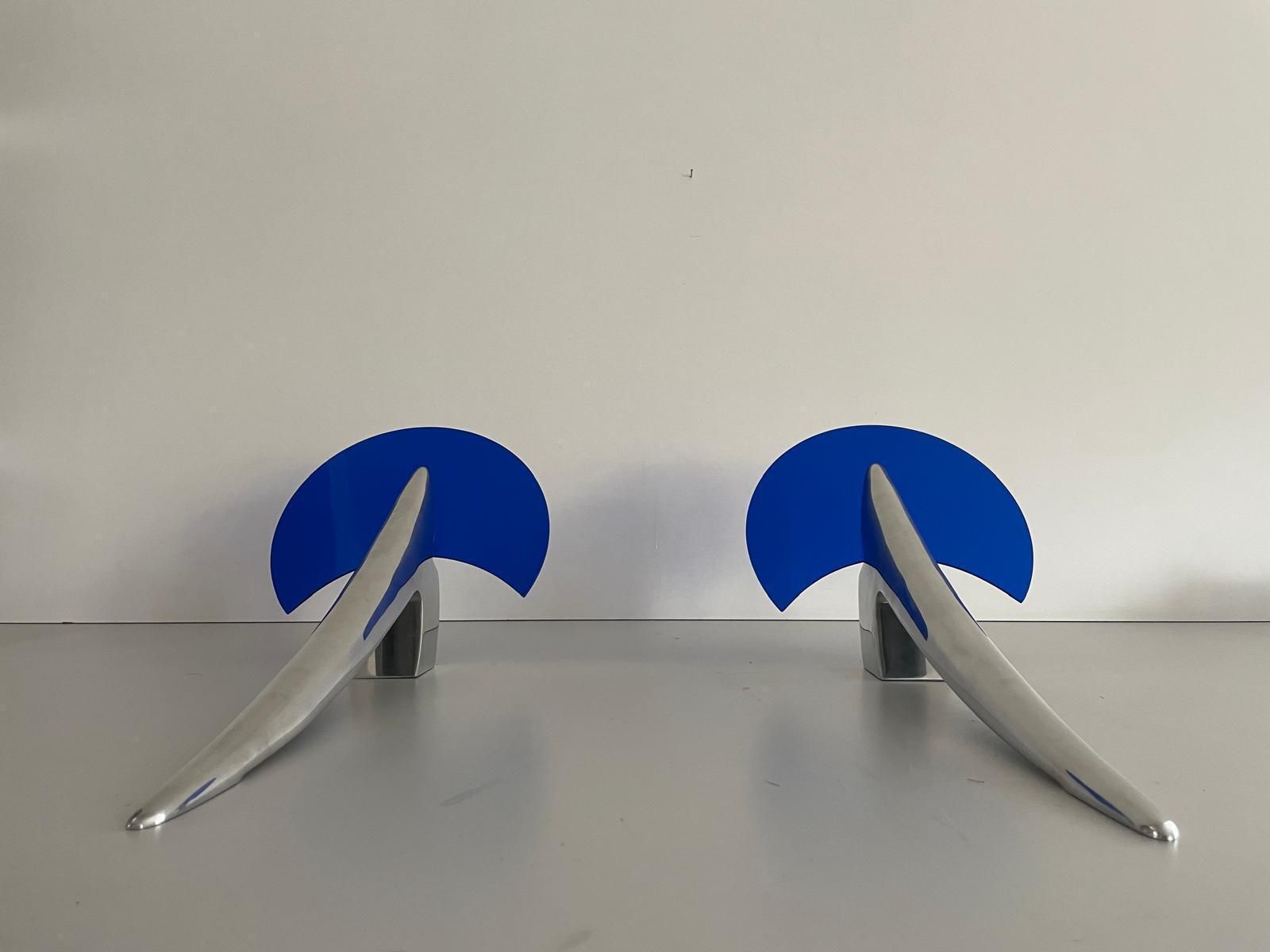 Alien Sconces By Joan Auger For Taller Uno Metalarte, 1990s, Spain photo for sale