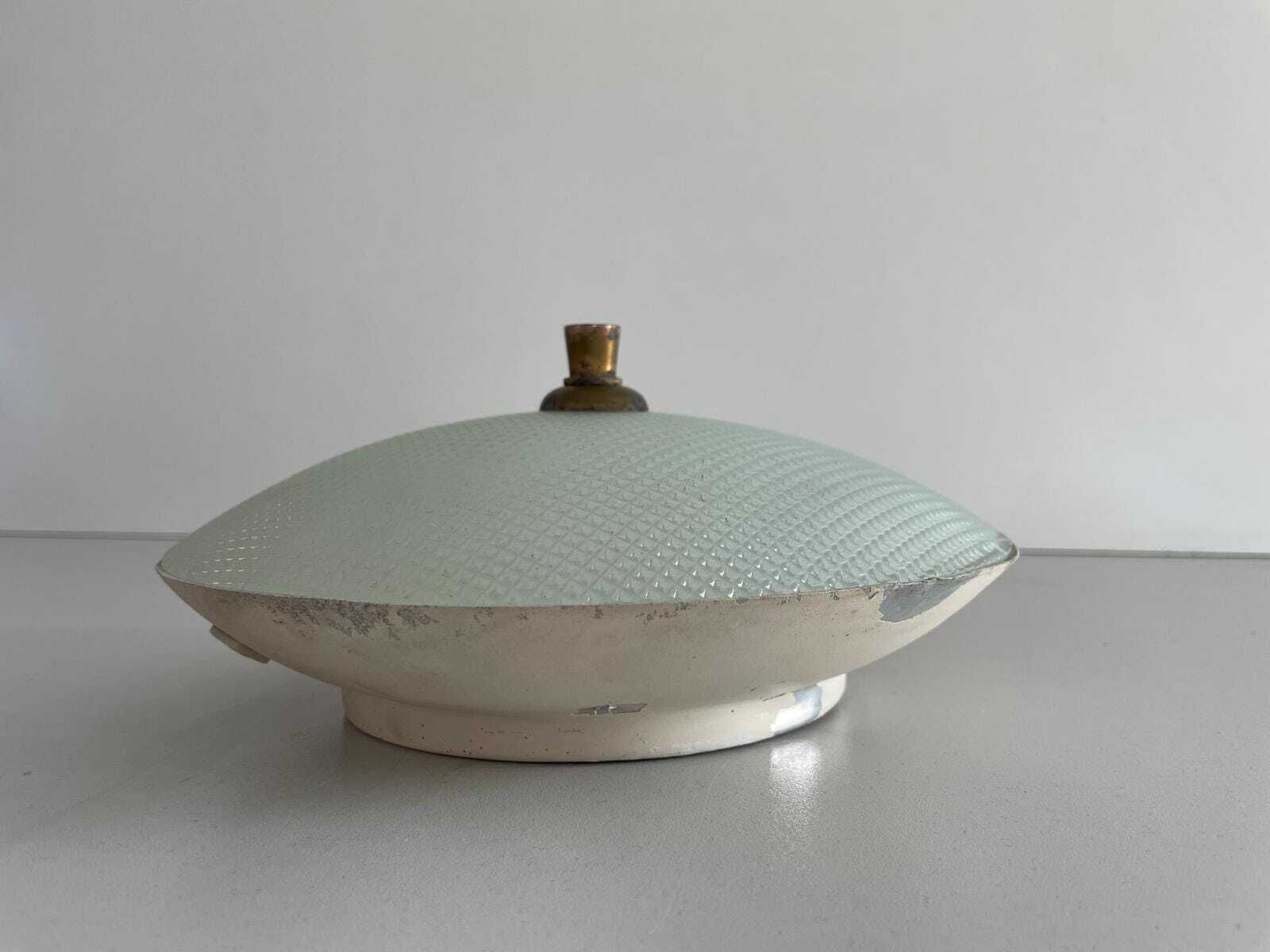 Textured Glass And White Metal Pair Of Sconces By Oscar Torlasco For Lumi, 1950s, Italy photo vintage
