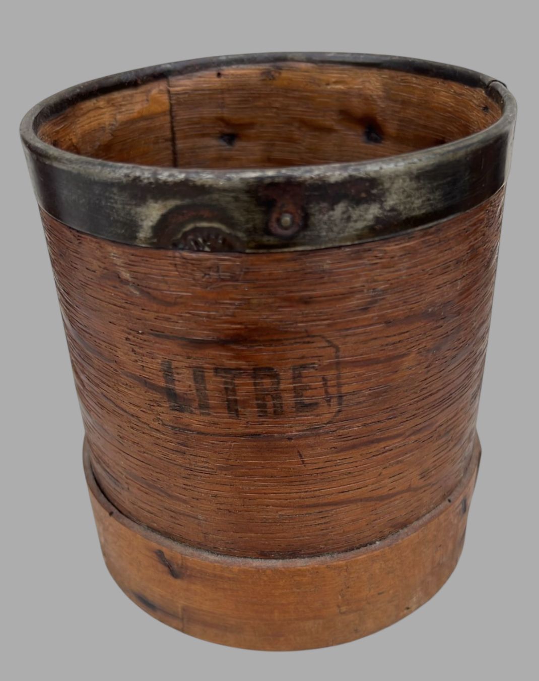 A Wonderful Set Of Vintage French Wooden Grain Measures photo for sale
