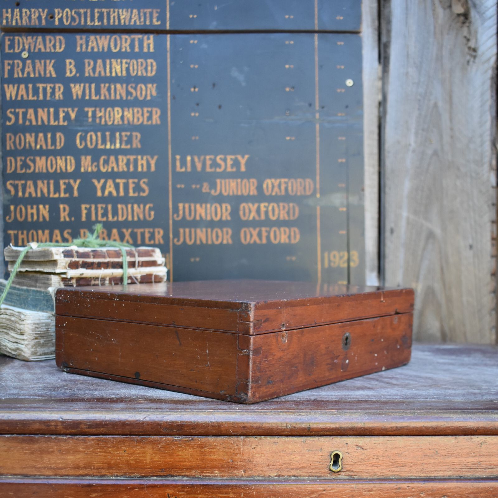 Antique J. Short Dentist Apothecary Mahogany Box Dentistry Medical Travel Case photo vintage