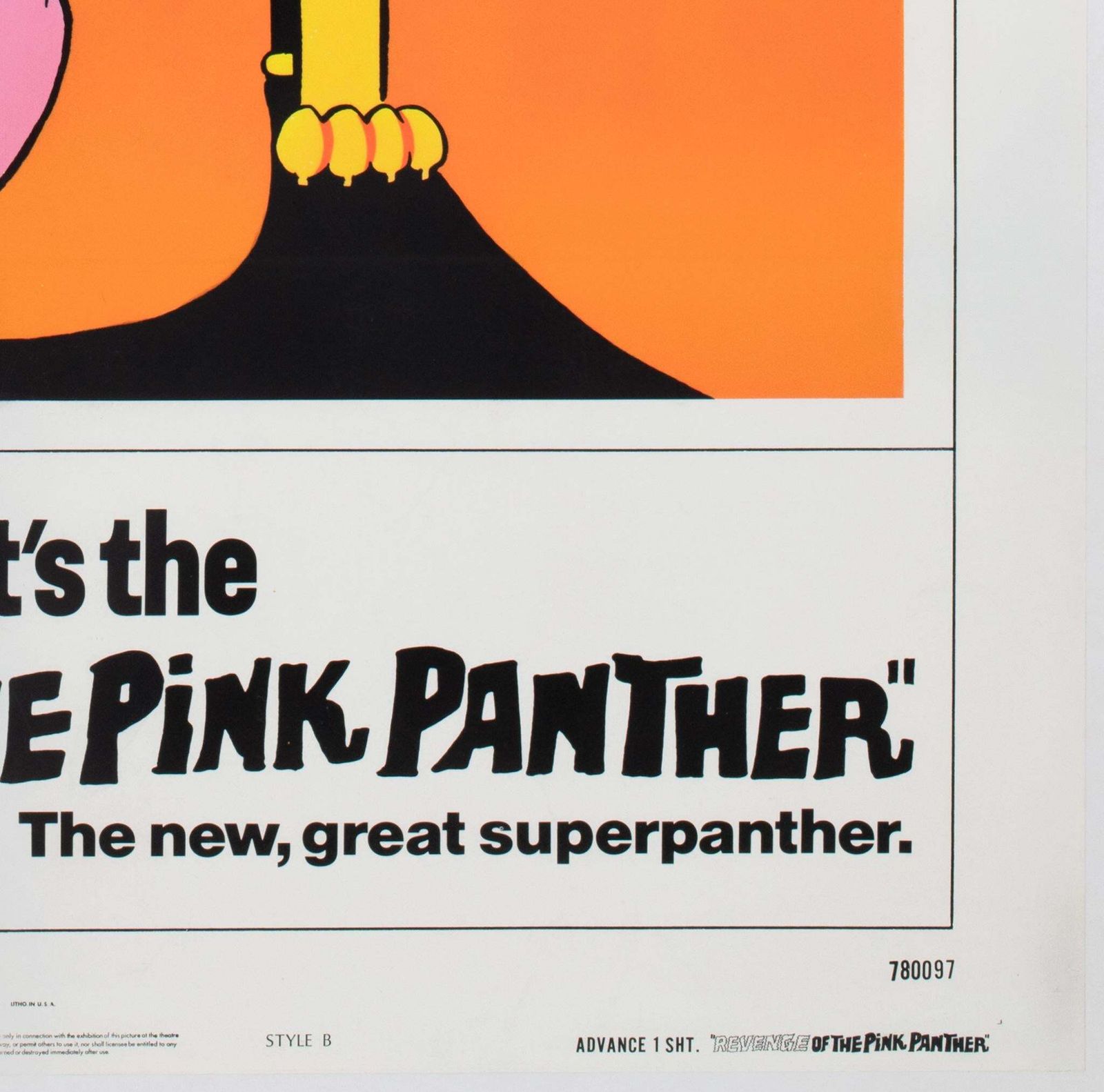 "Revenge Of The Pink Panther 1987" Us 1 Sheet Film Poster, Advanced Style B photo vintage