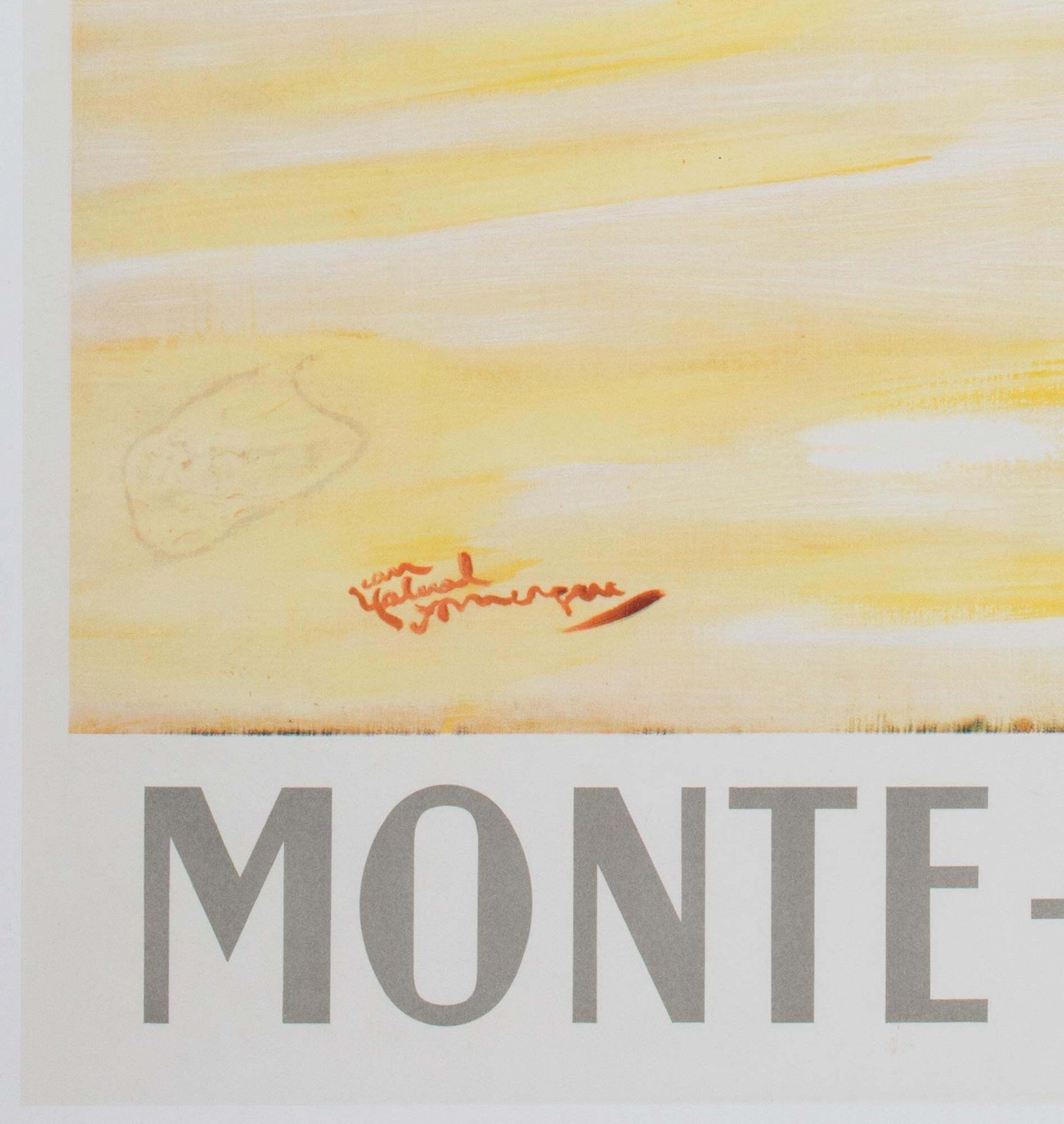 Monte Carlo  C1950's Travel Airline Advertising Poster, Jean Gabriel Domergue photo buy