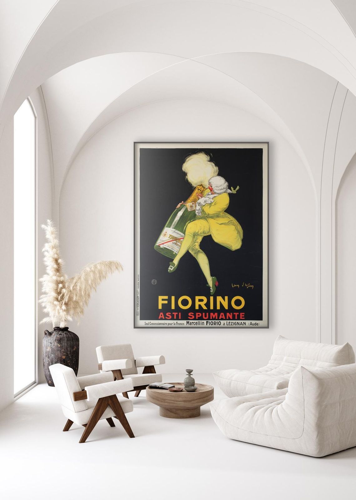 Fiorino 1922 French Asti Spumante Beverage Alcohol Poster, Jean Dylen photo furniture