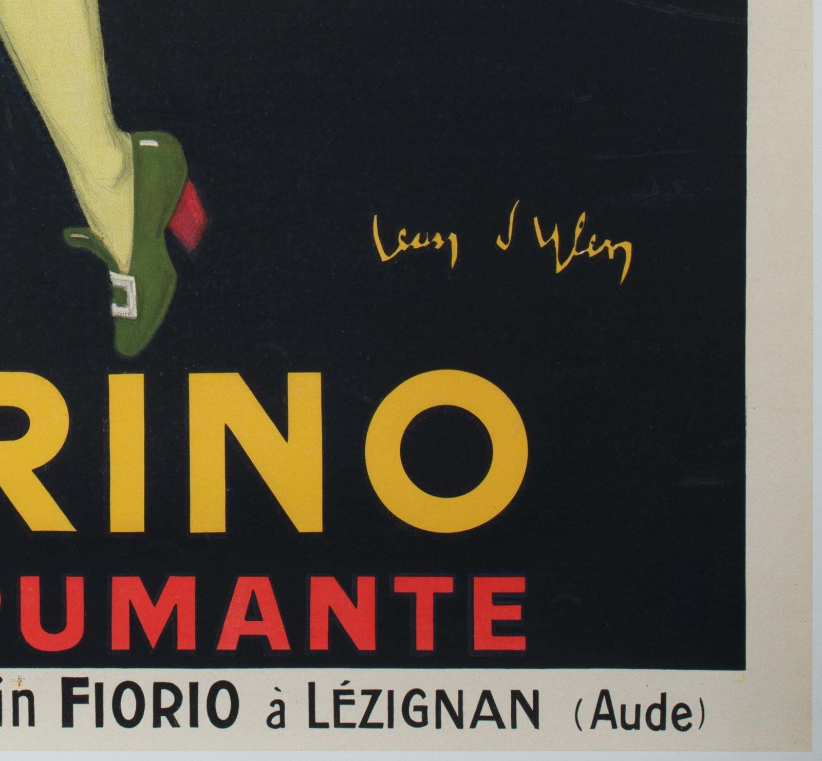 Fiorino 1922 French Asti Spumante Beverage Alcohol Poster, Jean Dylen photo vintage