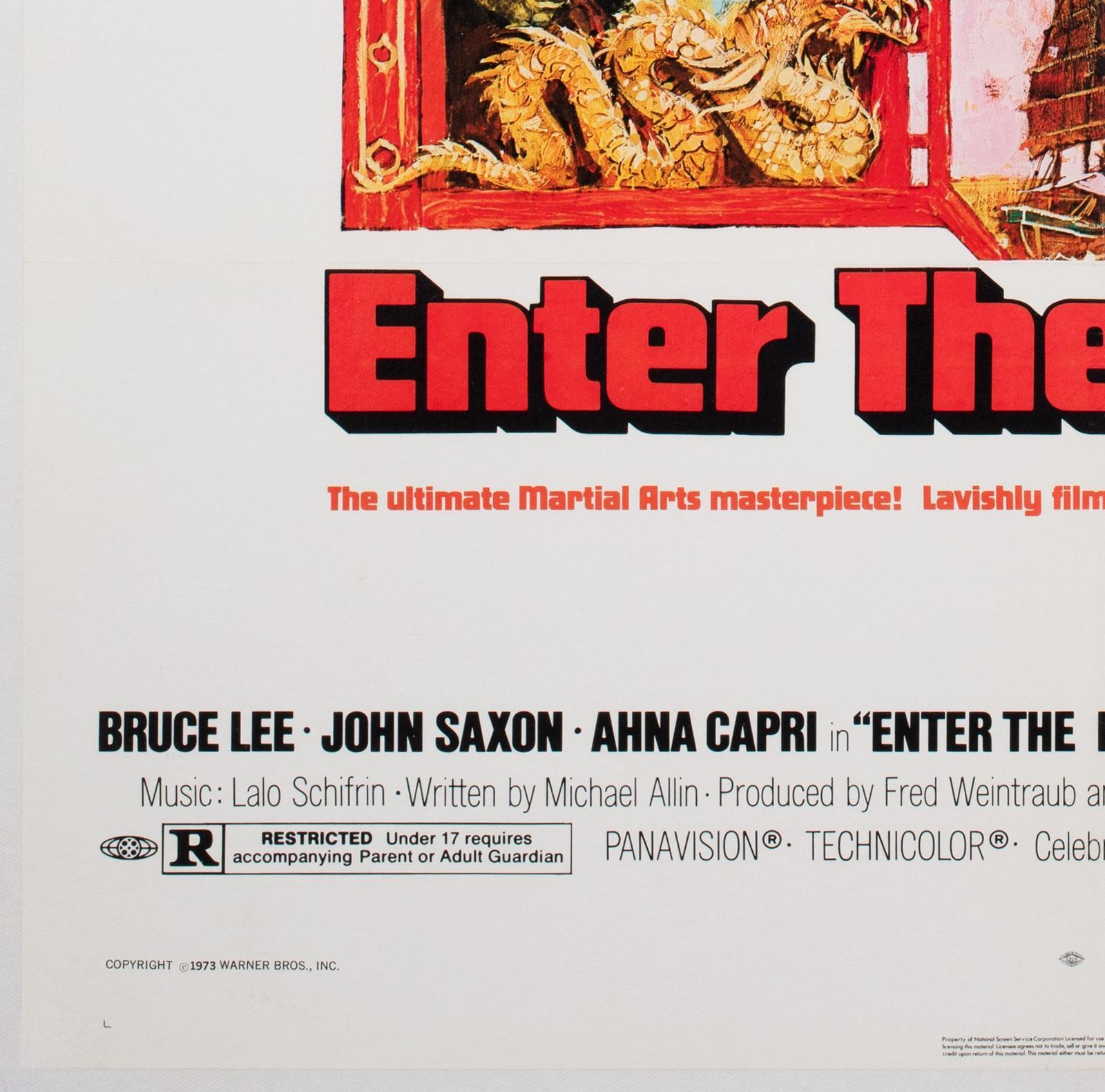 Enter The Dragon 1973 Us 1 Sheet Film Movie Poster, Bob Peak photo buy