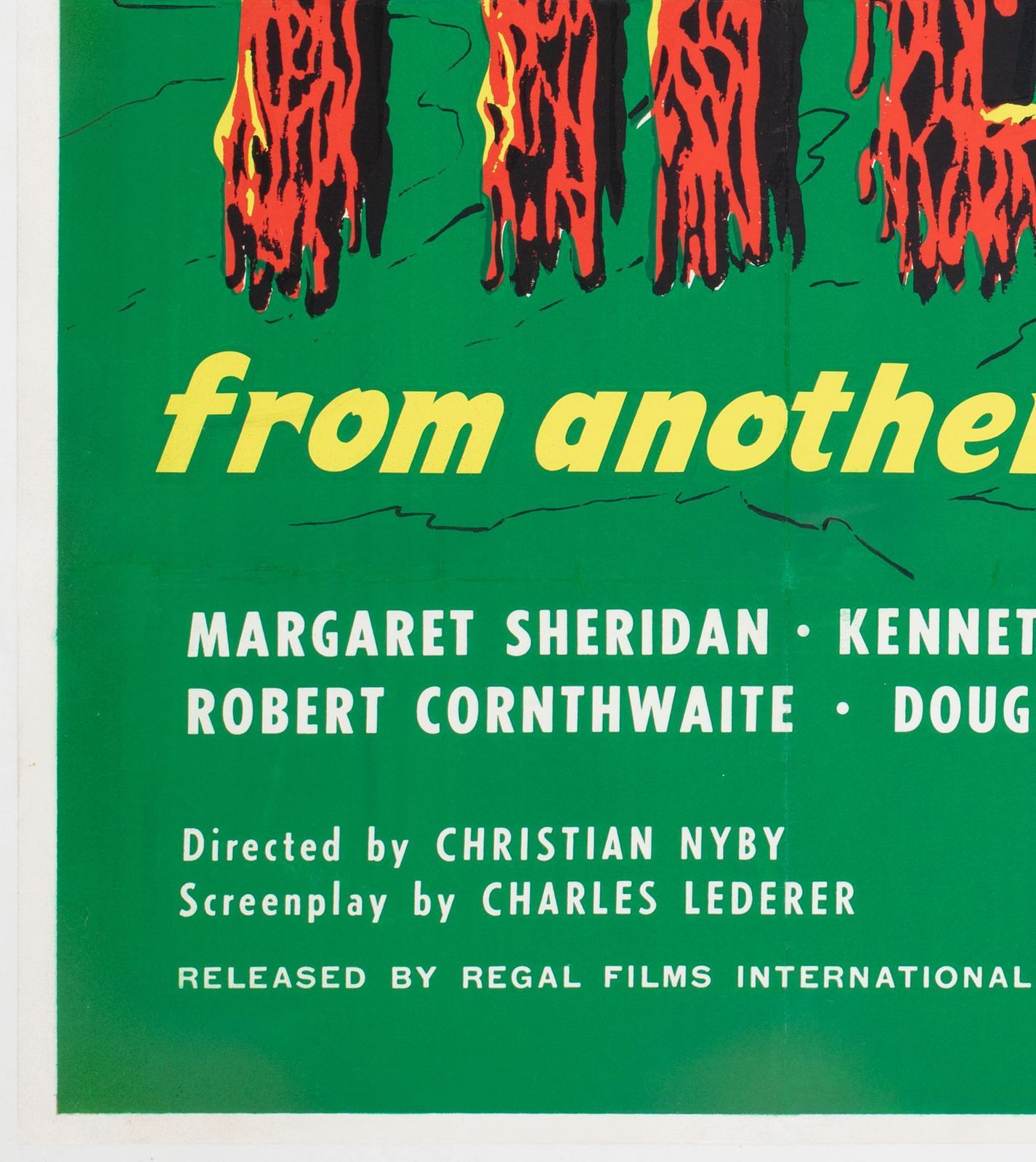 The Thing From Another World R1960s  Uk Quad Film Poster photo vinterior