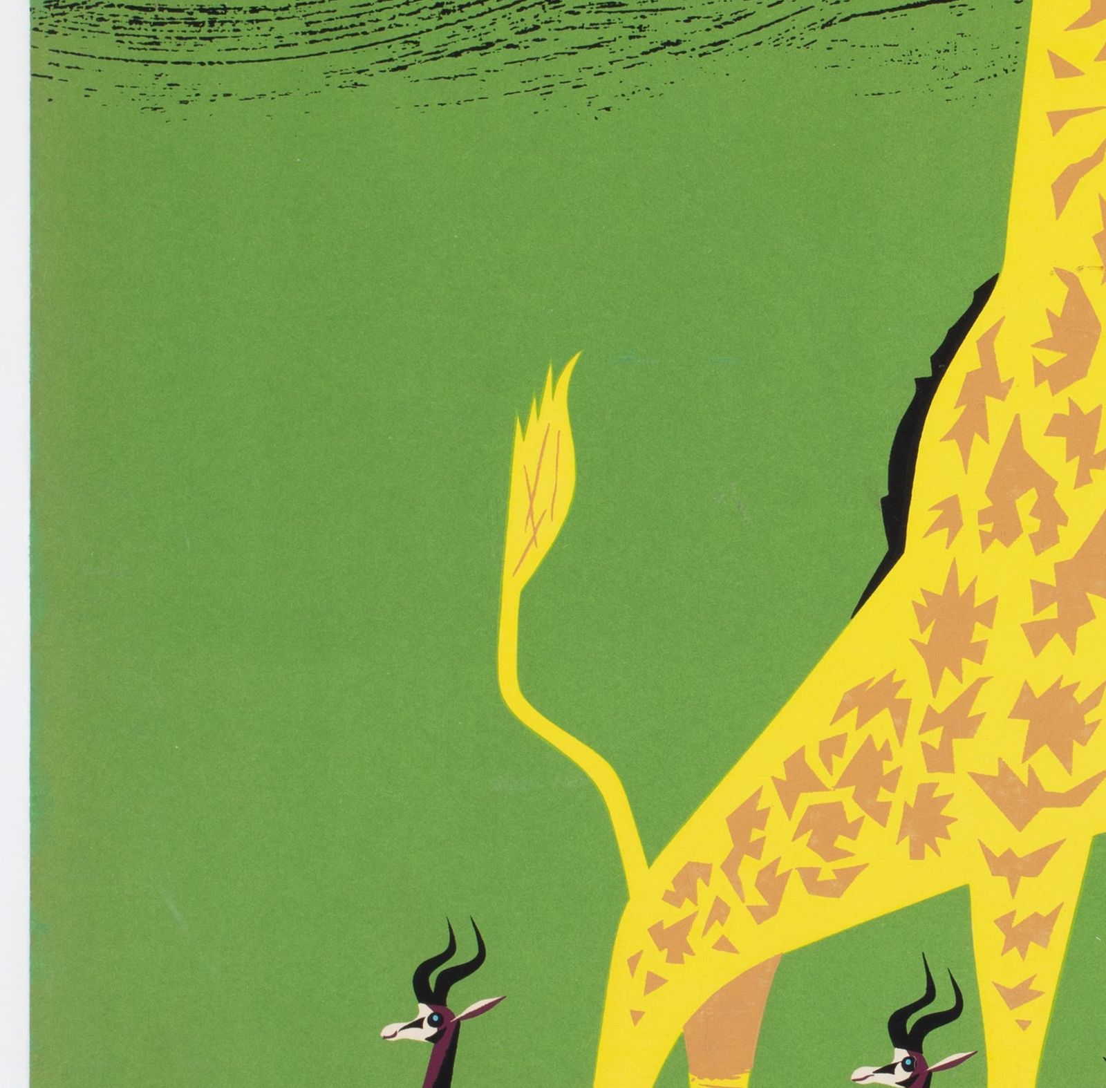 Boac Africa 1956 Travel Advertising  Poster, Maurice Laban photo 1721.0