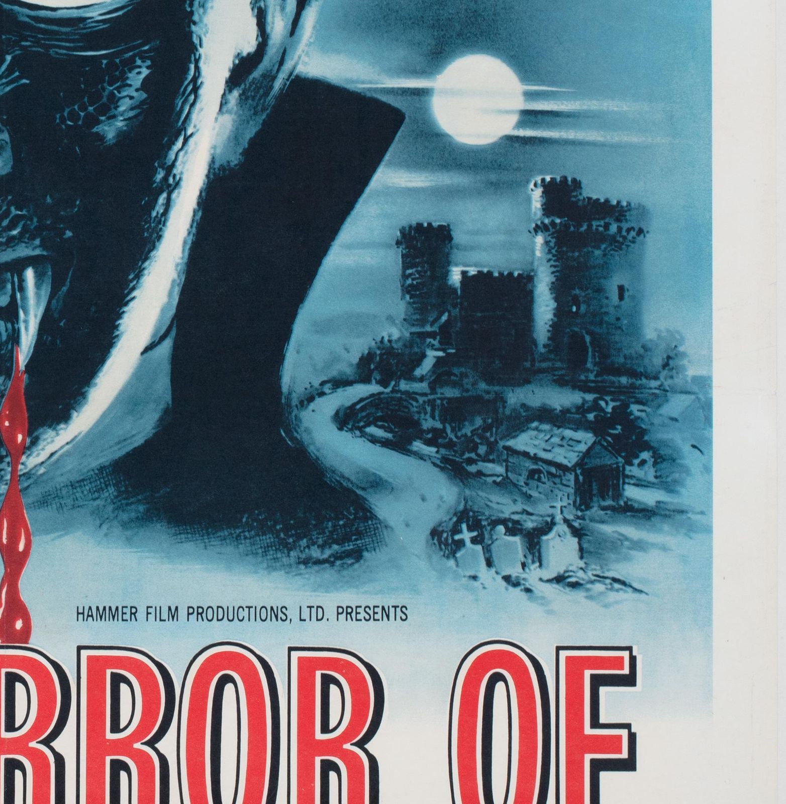 Horror Of Dracula 1958 Us 1 Sheet Blue Style Film Poster, Joseph Smith photo vinterior