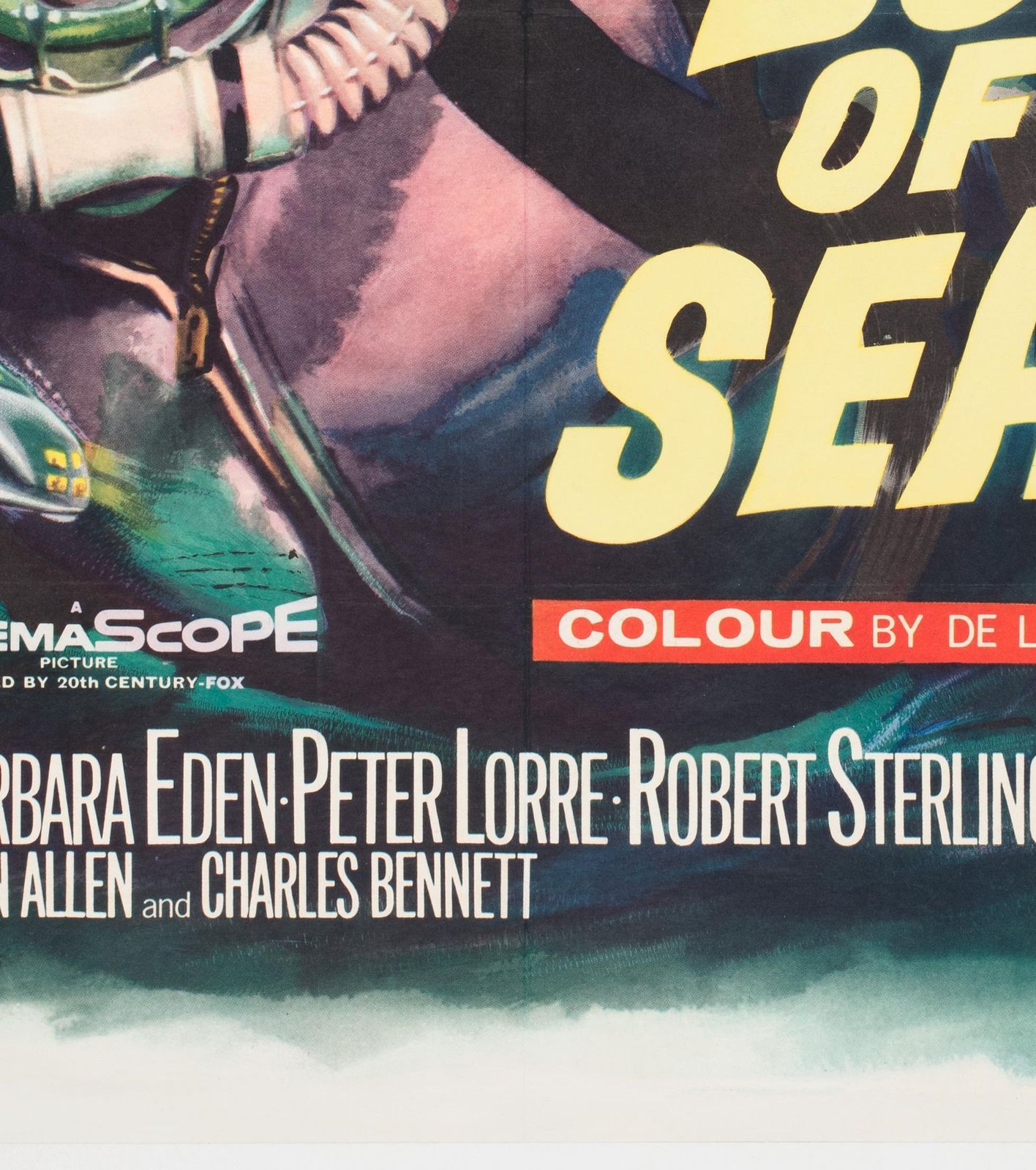 Voyage To The Bottom Of The Sea 1961 Uk Quad Film Poster, Tom Chantrell photo buy