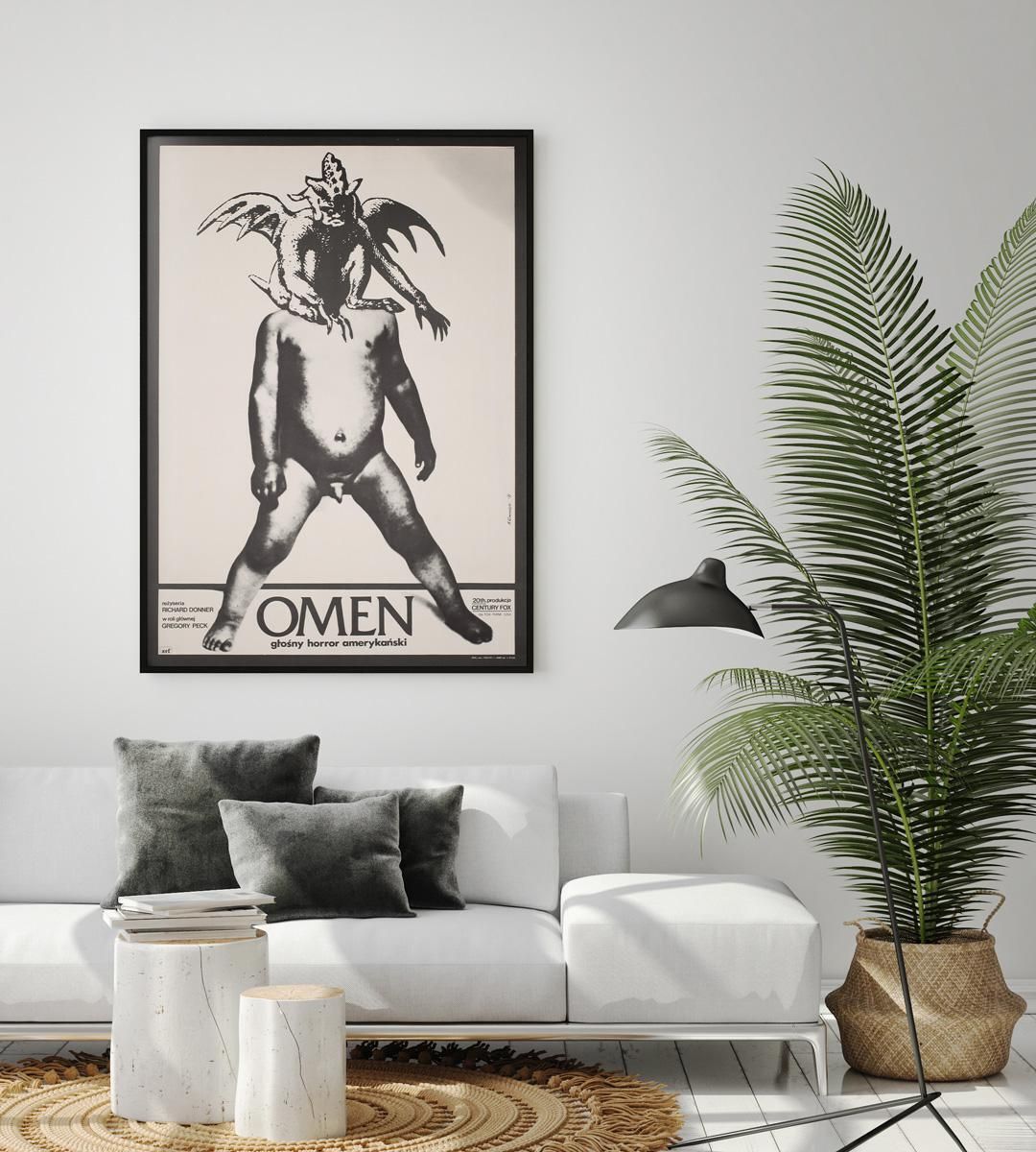 Omen Original 1977 Polish Film Movie Poster, Andrej Klimowski photo furniture