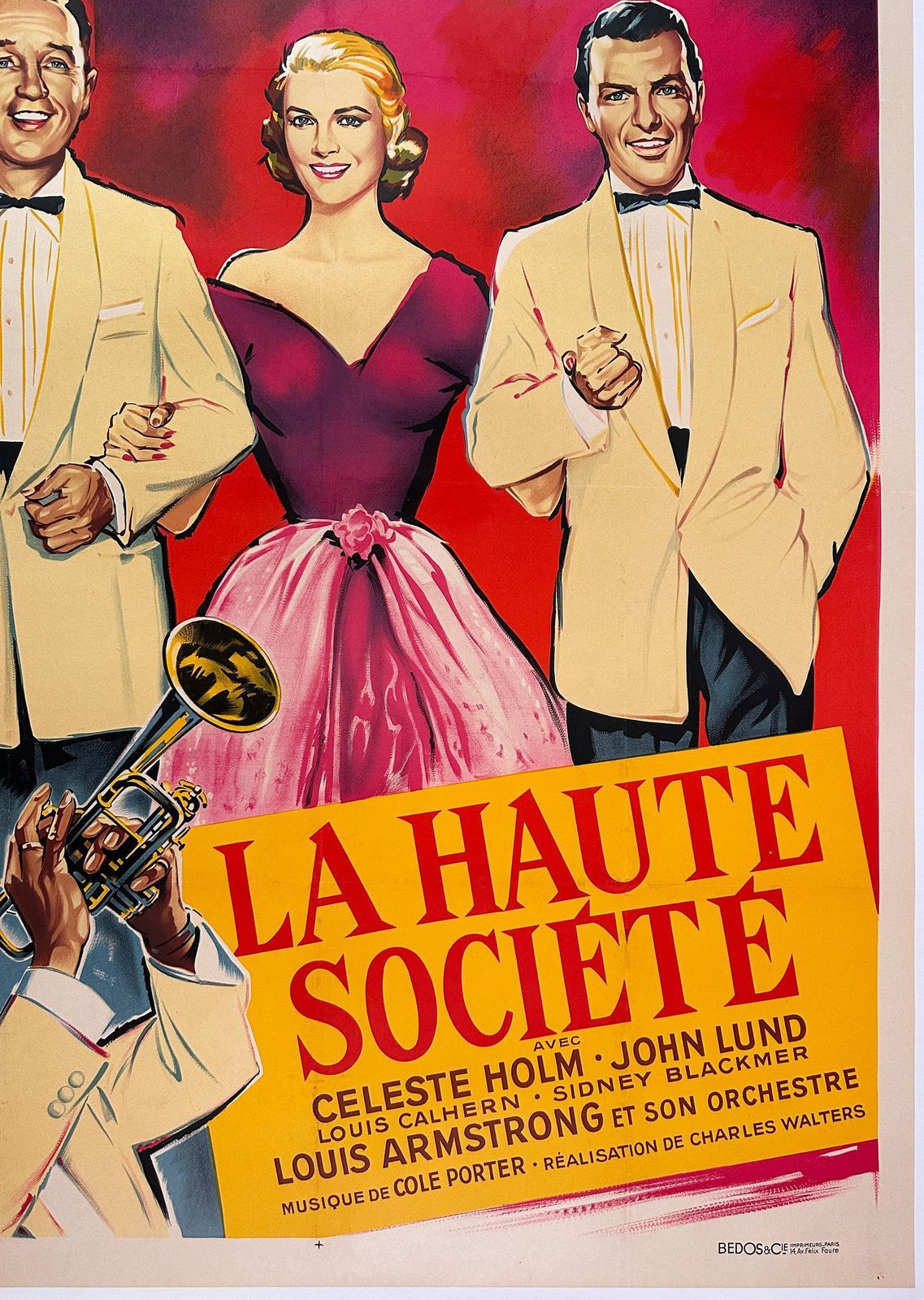 High Society  La Haute Societ 1957 French Grande Film Movie Poster, Roger Soubie photo 3707.0