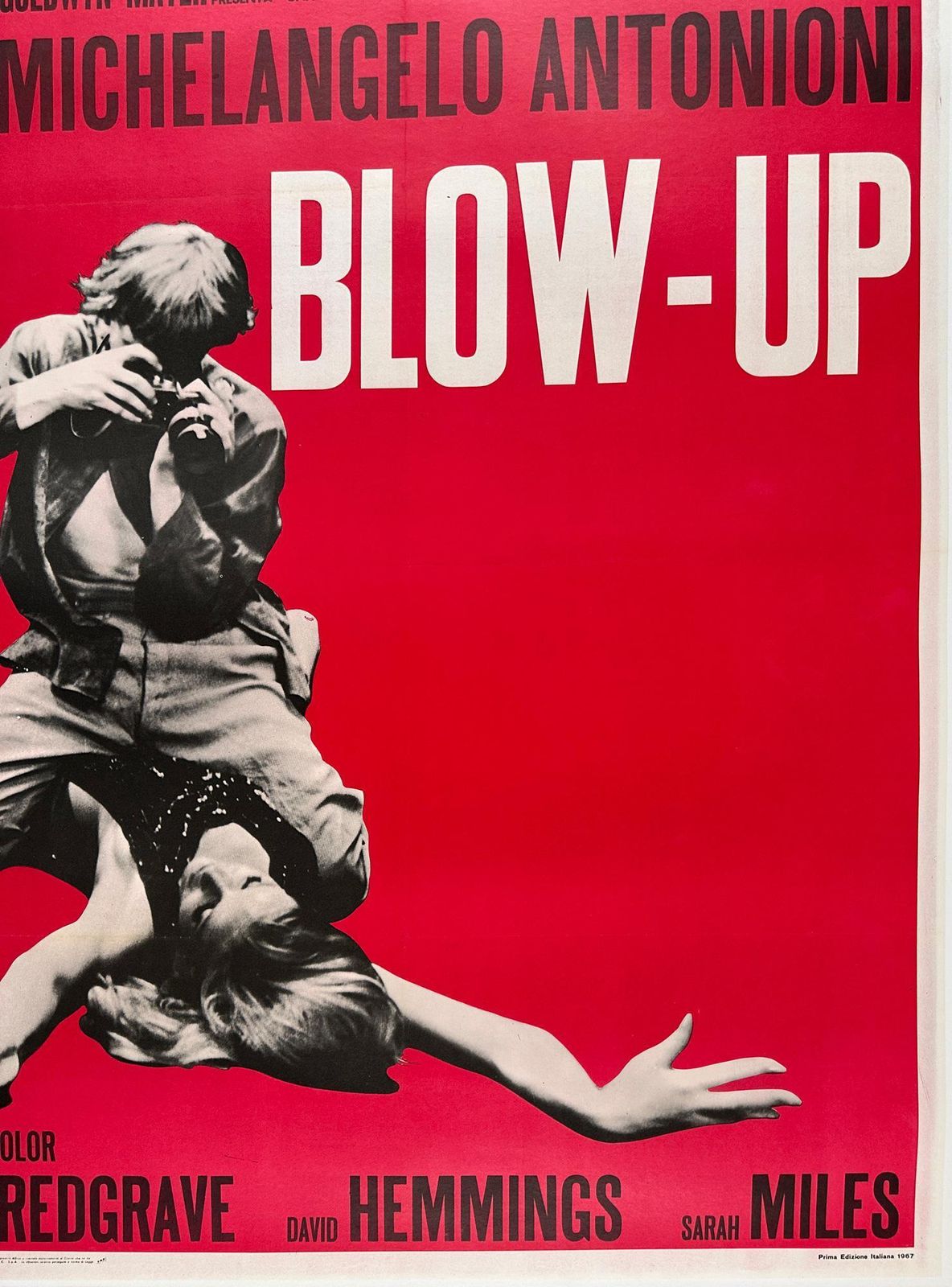 Blow Up 1970's Original Italian Film Movie Poster photo for sale