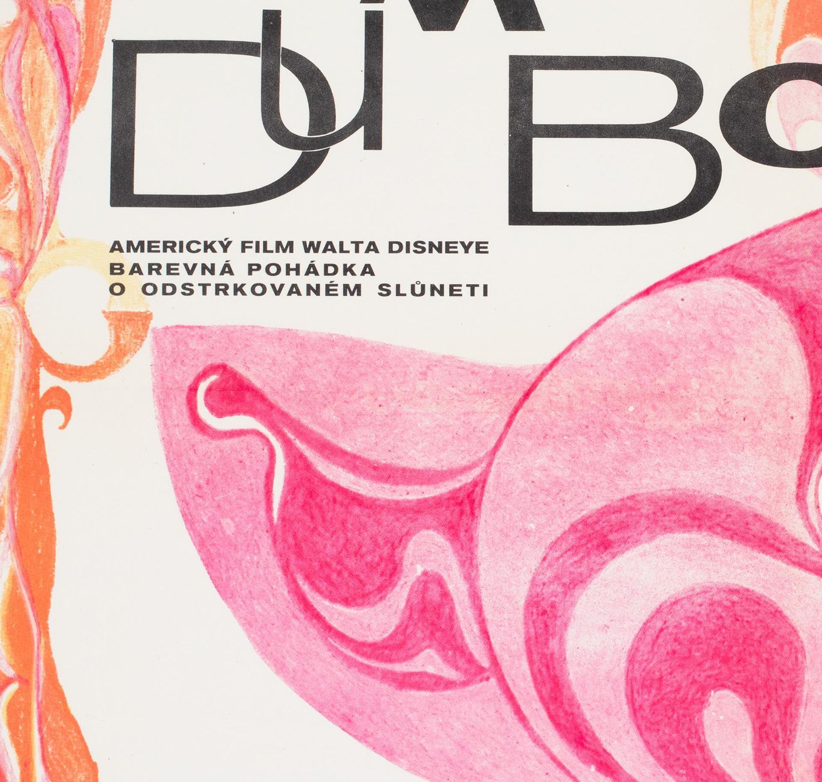 Dumbo 1971 Original Czech Film Movie Poster, Disney photo 2387.0