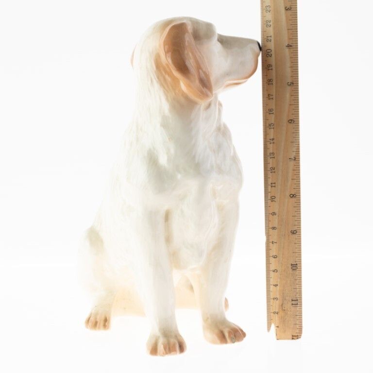 Mid Century English Ceramic Porcelain Pottery Dog Figure photo for sale