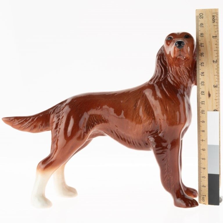Mid Century English Ceramic Porcelain Pottery Dog Figure photo for sale
