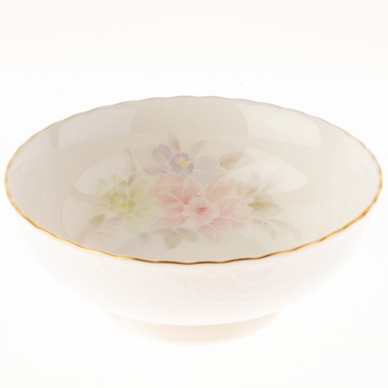 Noritake Gilt Porcelain Floral Art Nouveau Style Bowl
