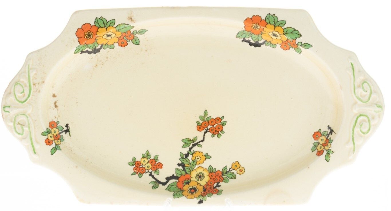 Art Deco Crown Staffordshire Pottery Ceramic Dish
