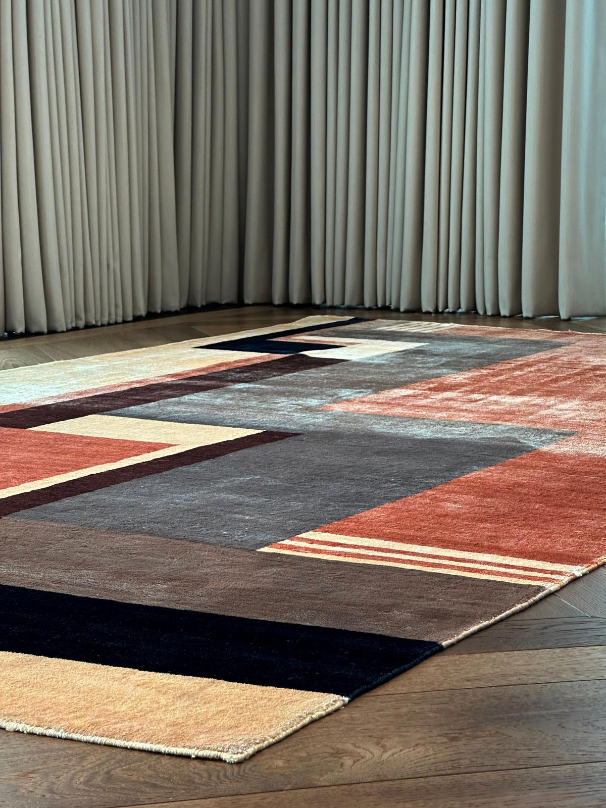 Hand Knotted Silk Rug By Boccara In The Style Of Ivan Da Silva Bruhns, 2009, France photo 2750.0