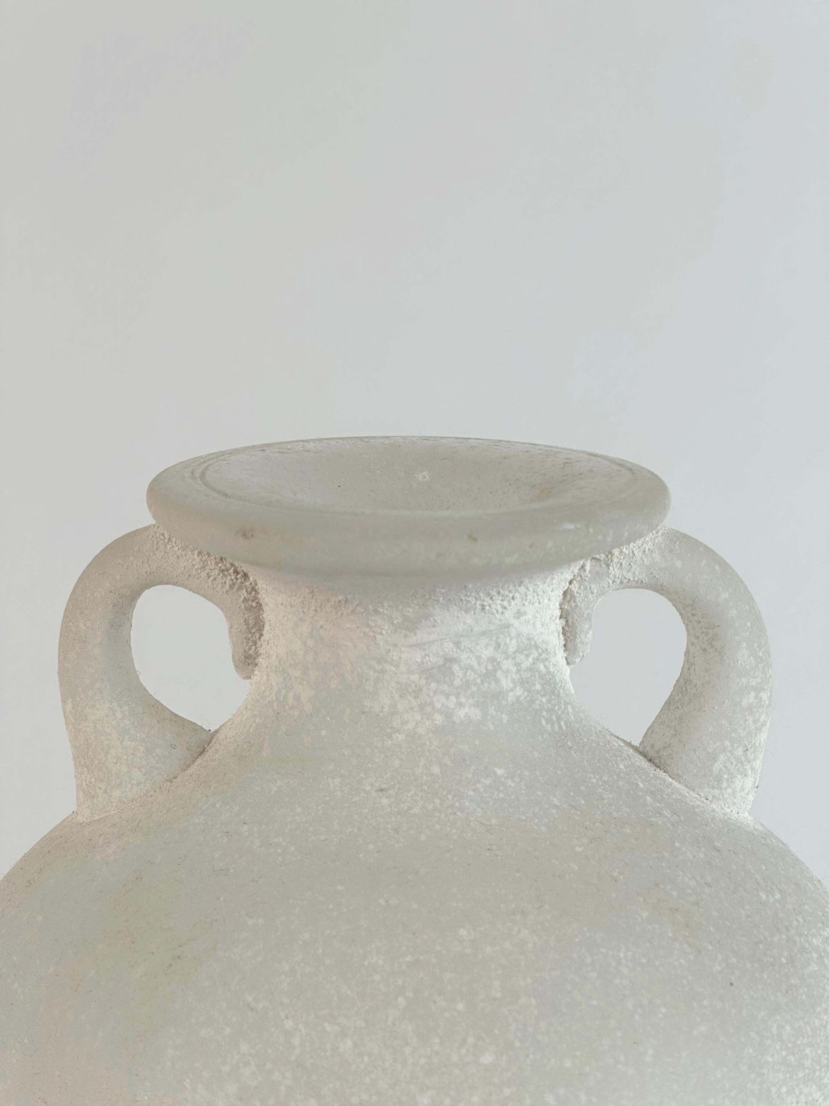 White Scavo Glass Amphora Vase Seguso C. 1980s Italy Attributed To Karl Springer photo buy
