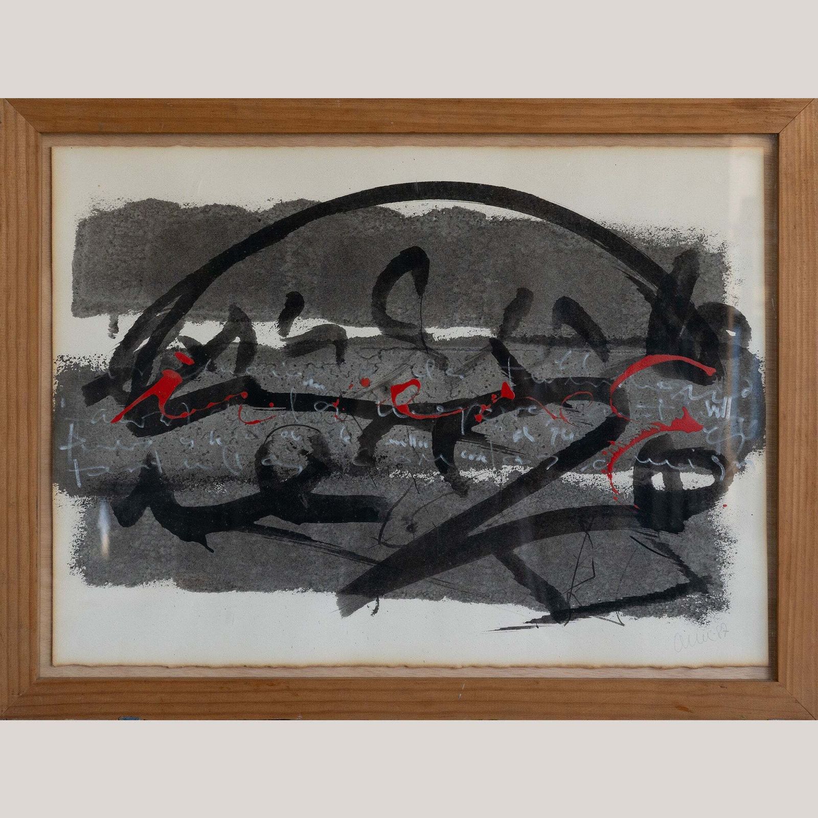 Abstract Expressionistische Compositie Van Josep Güell (1945–2005) photo furniture