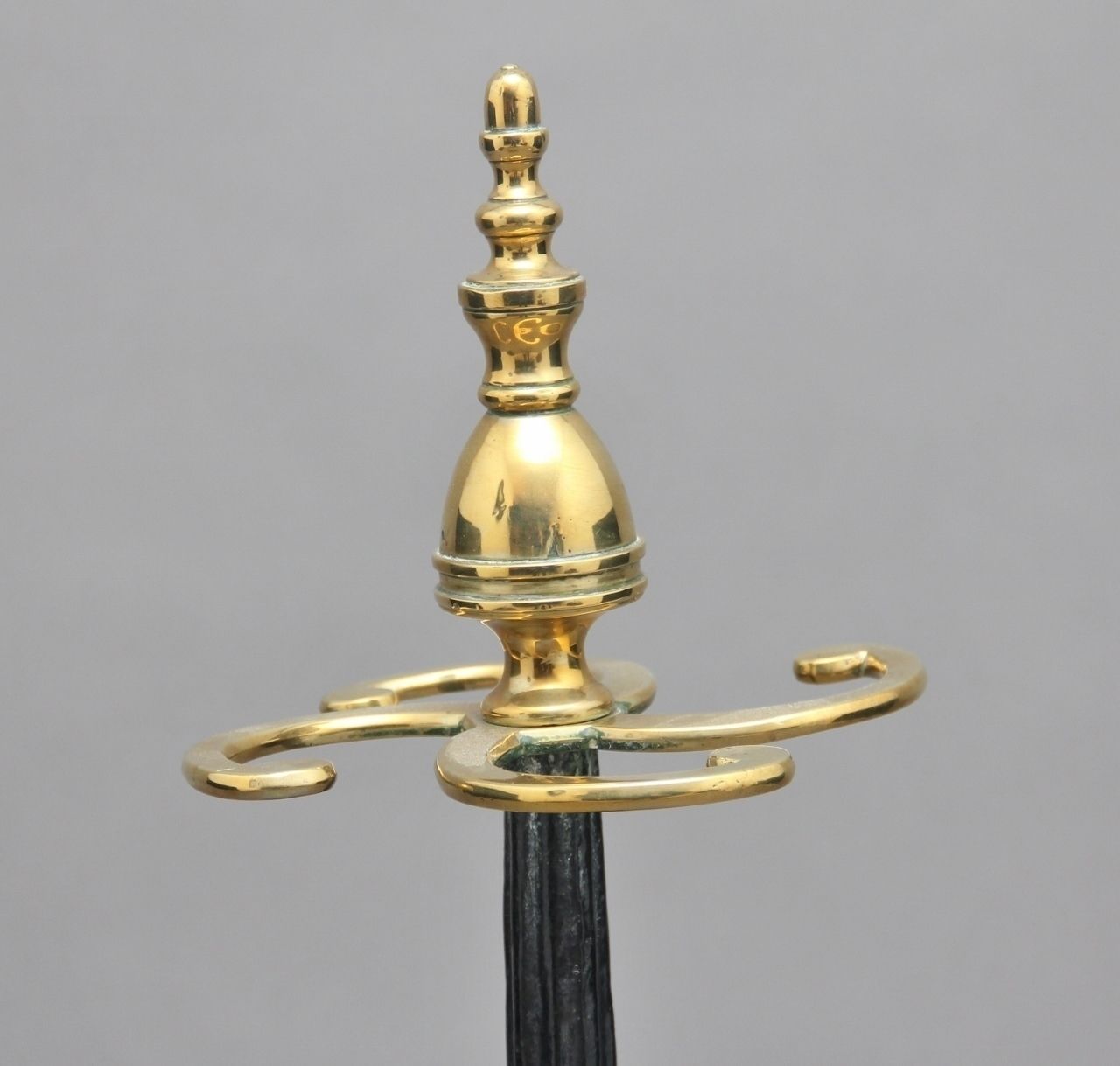 Early 19th Century Brass And Cast Iron Stick Stand photo for sale