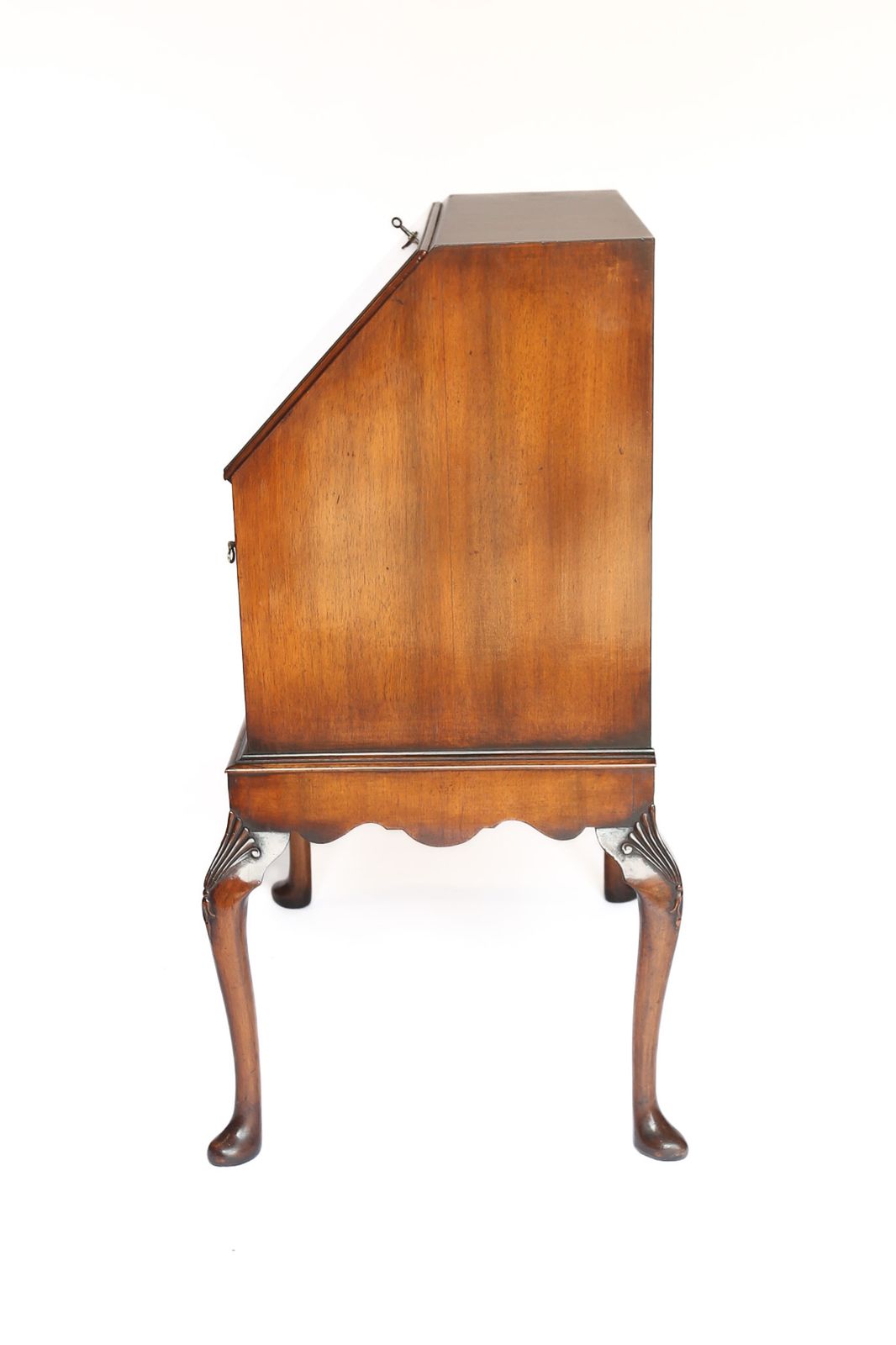 Georgian Style Walnut & Carved Bureau Circa 1930s photo furniture