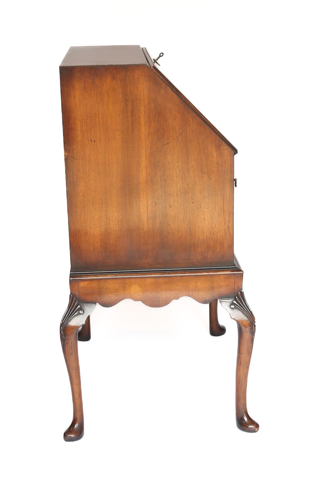Georgian Style Walnut & Carved Bureau Circa 1930s photo 675.0