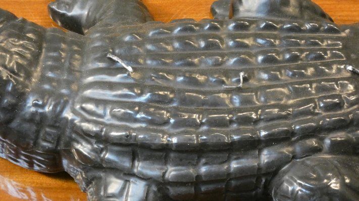 Handmade Black Edition Big Krokodil Candle By Wiedemann 1861, Germany, 1990s photo 160.0