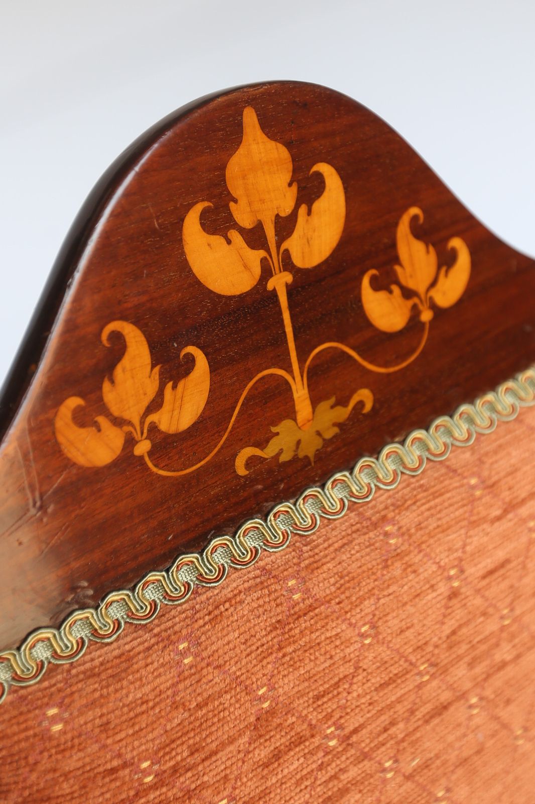 Art Nouveau Movement  Mahogany Elbow Chair photo for sale