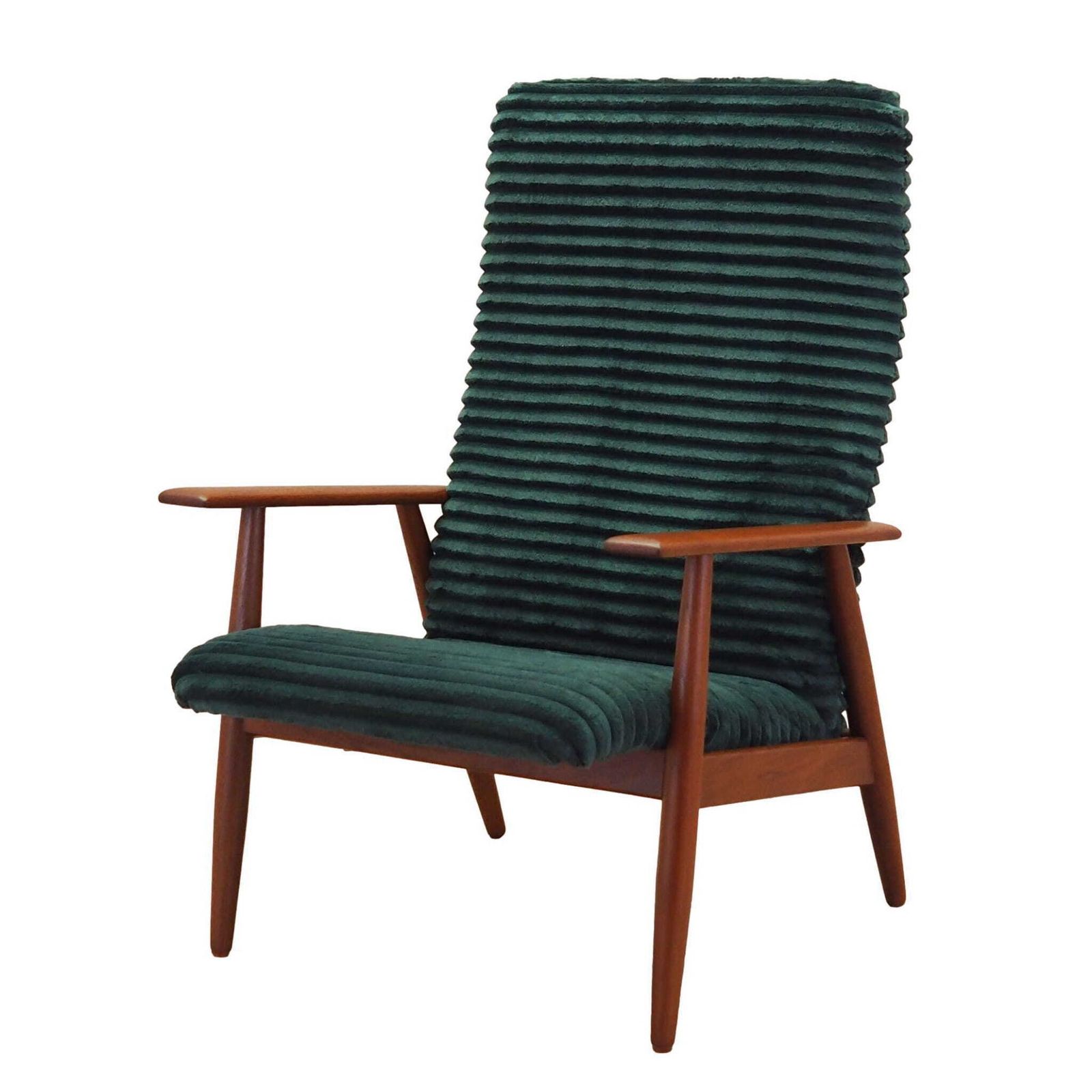 Velour Armchair, Danish Design, 1970s, Production: Denmark