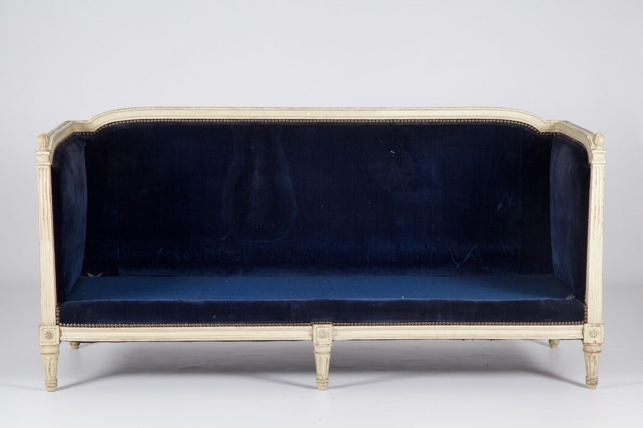 Louis XVI Style Sofa,Late 19th Century, Antique photo Furniture