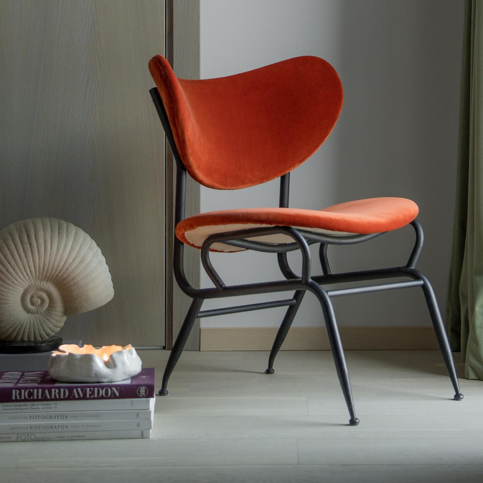 Furniture 'Burnt Orange' Midcentury Armchair photo