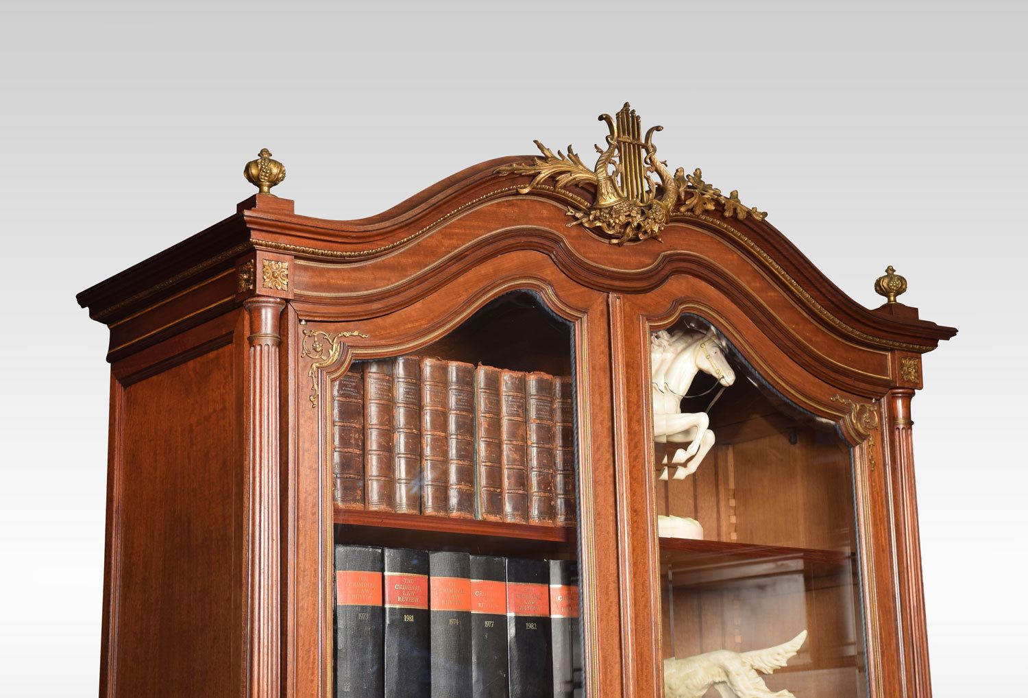 French Gilt Brass Mounted Mahogany Bookcase photo 6540.0