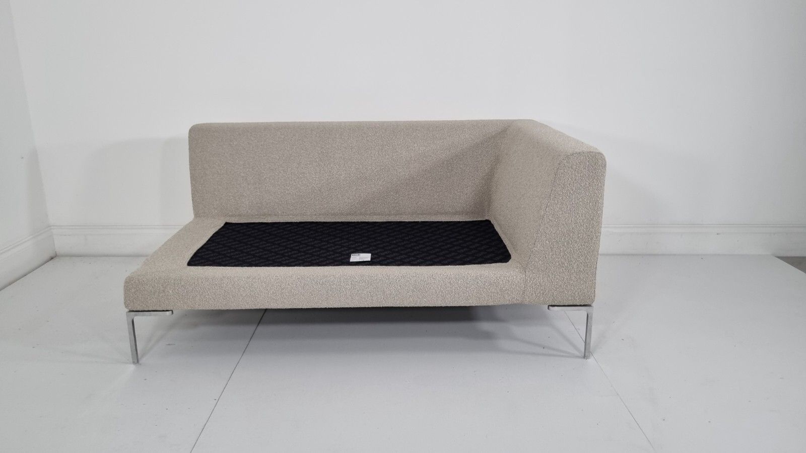 2268.0 Bb Italia Charles Day Bed In Luxurious Grey Boucle Fabric, Impeccable Condition photo