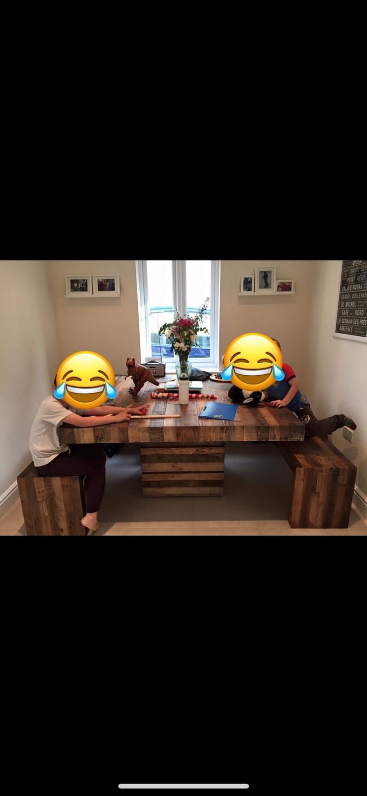 Barker & Stonehouse San Quentin Tahoe Table And 2 Benches