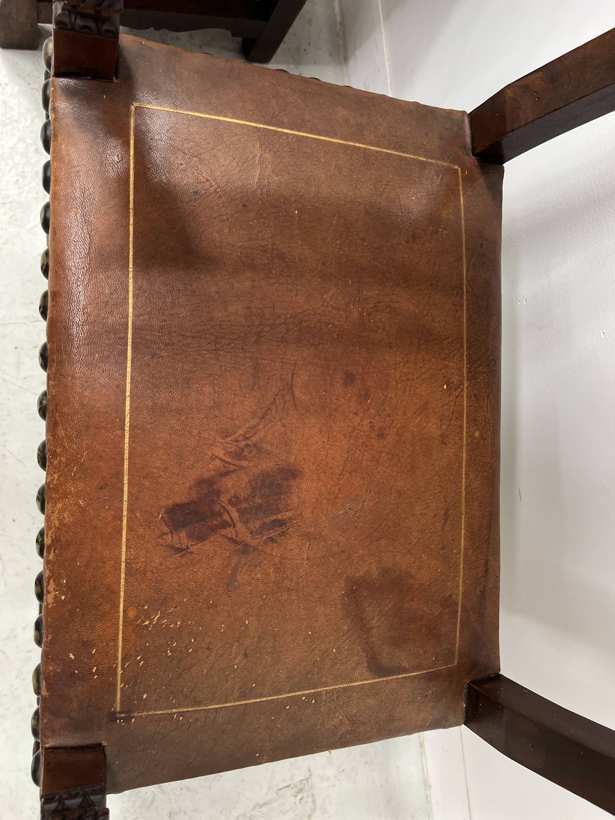 photo furniture Pair Of Renaissance Style Armchairs In Walnut, 20th Century
