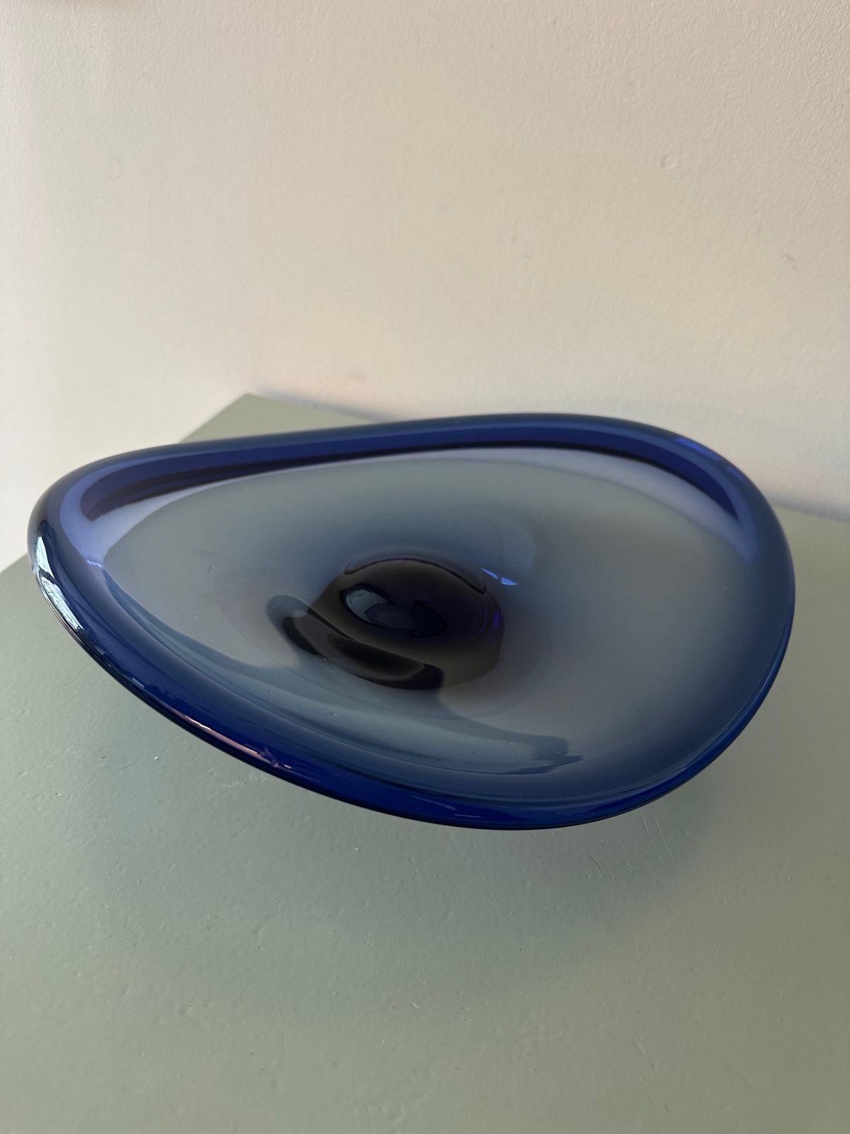 Rare Holmegaard Selandia Blue Bowl By Per Lutken photo Home Decor