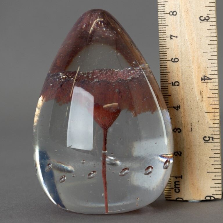 Mid Century Guernsey Island Studio Hand Blown Glass Paperweight photo Home Decor