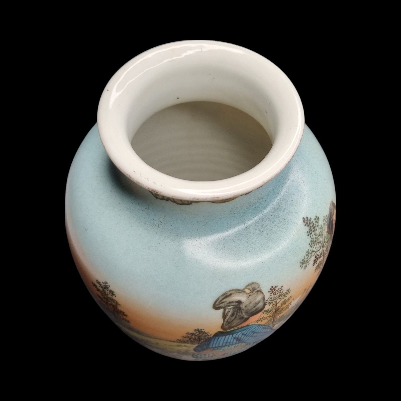 Japanese Satsuma Vase Porcelain Yuyaku 19th Century Hand Painted Geisha Meiji photo vinterior