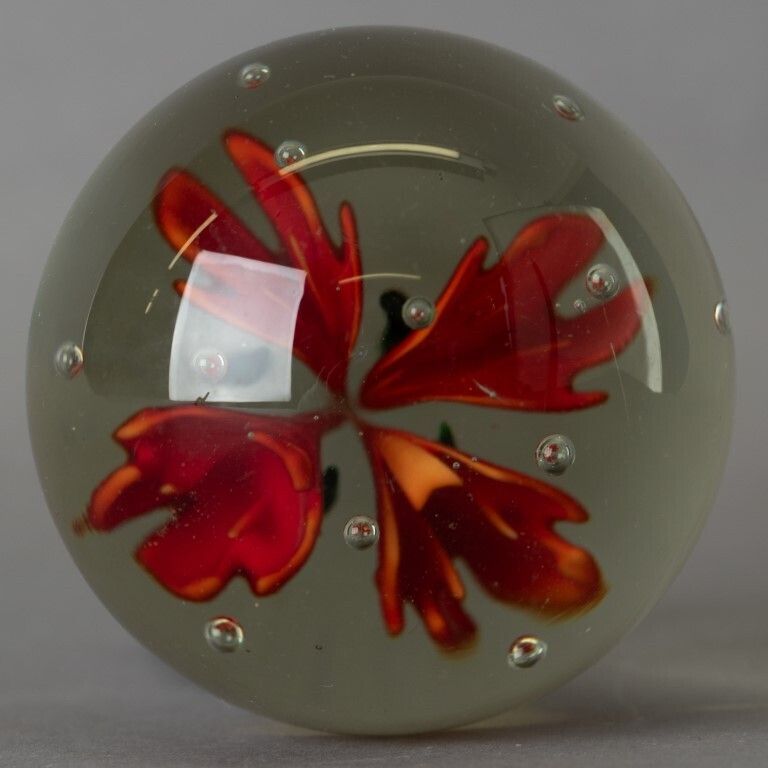 Mid Century Murano Venetian Hand Blown Glass Paperweight