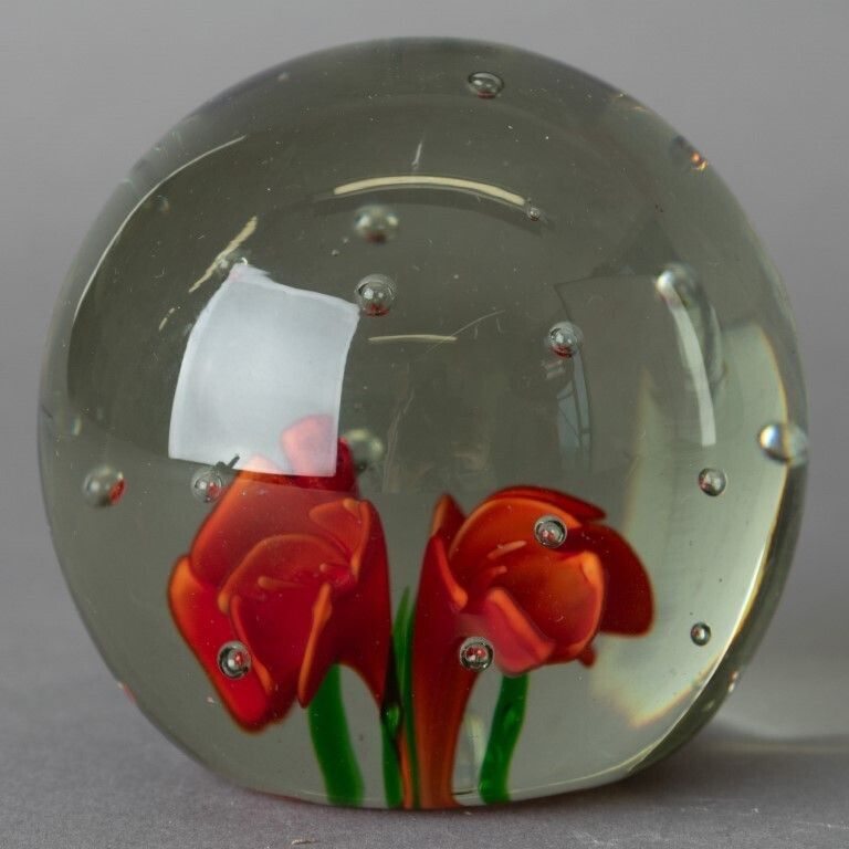 Mid Century Murano Venetian Hand Blown Glass Paperweight photo Home Decor