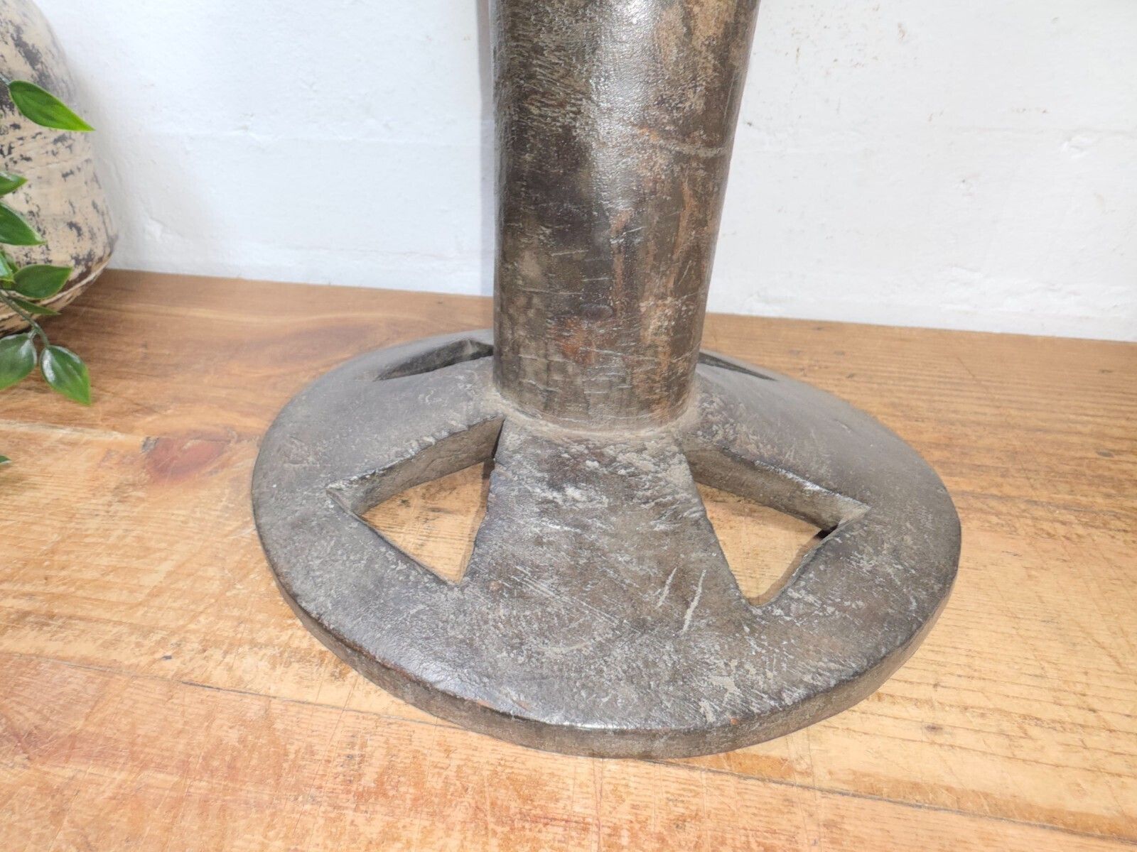 Vintage Hand Made Wabi Sabi Indian Tribal Nagaland Nage Dish Plate Fruit Bowl photo for sale