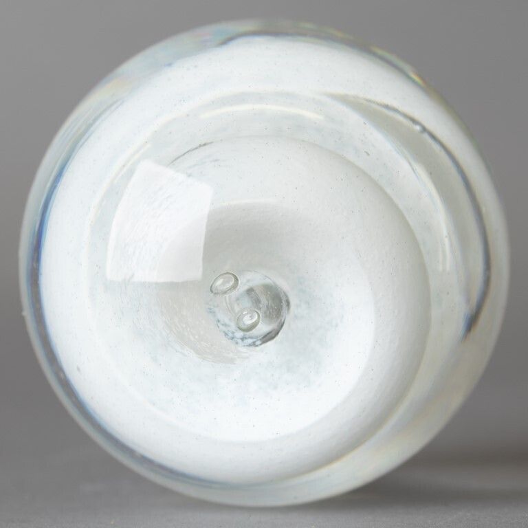 Mid Century Hand Blown Spiral Glass Paperweight photo furniture